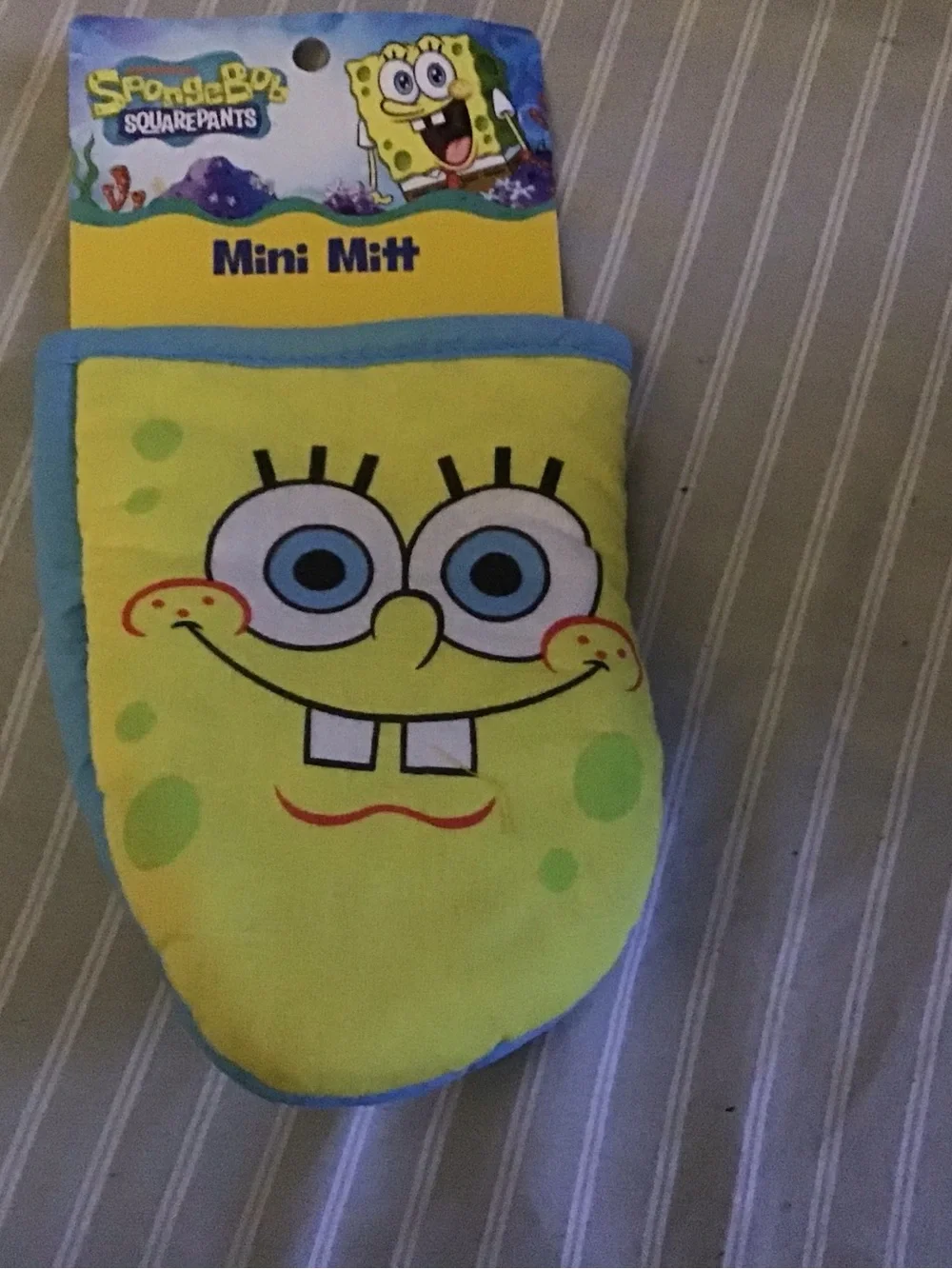 SpongeBob SquarePants pot holder and mini mit